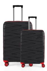 ÇÇS NC-092 ABS Büyük ve Orta 2'li Valiz Seti
